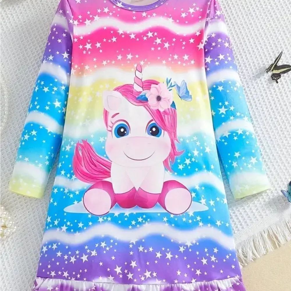 Girls Unicorn Nightdress